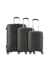 WORLDPACK San Francisco - San Francisco 4 Rollen Kofferset 3-teilig - dunkelgrau