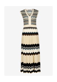 zero - Strickkleid, V-Ausschnitt, für Damen - 1807 NATURE/BROWN
