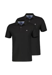 LERROS - Poloshirt 2er Pack Basic - Basalt grey
