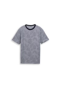 TOM TAILOR - Shirt, Jacquard, für Herren - 40269 NAVY LEAF