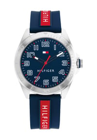 TOMMY HILFIGER - Kinderuhr "1720019" - silber/blau