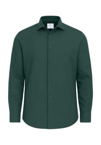Vercate - Knitterfreies Businesshemd, Bambus, Regular Fit, Langarm, für Herren - blau