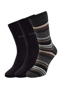 bugatti - Socken "Fancy", 3er-Pack, für Herren - 545 NAVY
