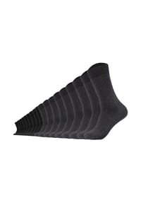 camano® - Unisex Socken 18er Pack - Comfort Socks, einfarbig - Grau