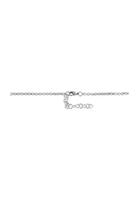 Adelia's Bold Style - Halskette – Erbskette aus Edelstahl mit Zirkonia 65 cm - silber