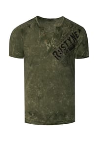 RUSTY NEAL® - T-Shirt im coolen Used-Look-Design - Anthrazit