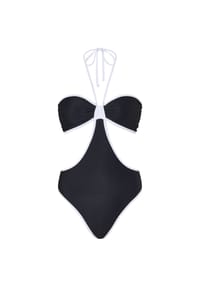 MODA MINX - Badeanzug mit tollen Cut-Outs - Black