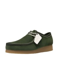 CLARKS® - Veloursleder Halbschuhe - Grün