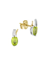 fascination by Ellen K. - Ohrstecker 375/- Gold 2 Peridot 0,92ct. - mehrfarbig