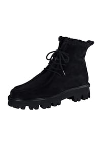 paul green - Schnürstiefeletten, Blockabsatz, gefüttert, für Damen - 0 BLACK