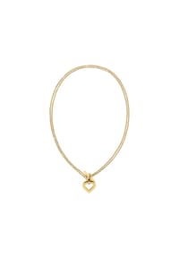 TOMMY HILFIGER TOGGLE HEART - Damen Kette mit Anhänger, 925er Silber - EDELSTAHL/VERGOLDE