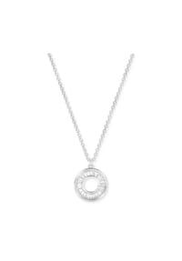 TOM TAILOR - Kette mit Anhänger für Damen, Silber 925, Zirkonia - Silber