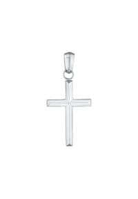 KUZZOÍ - Anhänger Kreuz Modern Religion Glaube 925 Silber - Gold