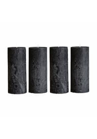 LOBERON Kerzen 4er Set - Kerze 4er Set Homel anthrazit - anthrazit