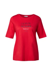 Street One - T-Shirt, Halbarm, für Damen - 26278  GLORY RED