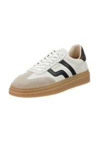 GANT - Nubukleder Sneaker - Weiß/Schwarz