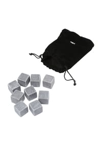 cilio - Kühlsteine "Cool Rocks", Granit, 9er-Set - SILBER