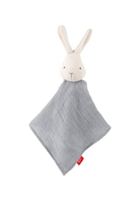 sigikid® - Musselin Schnuffeltuch Hase sigibaby ,  für Babys und Kinder - grau