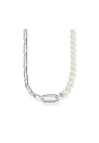 Thomas Sabo - STERLING SILVER Kette Glieder und Perlen silber - silberfarben