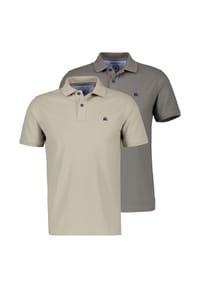 LERROS - Poloshirt 2er Pack Basic - Basalt grey