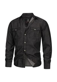 INDICODE - Hemd Langarm Mike - Black