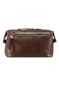 JOST LUND - Kulturbeutel, Leder - BRAUN 003
