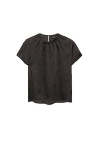 s.Oliver BLACK LABEL - Shirtbluse, Stehkragen, für Damen - 89A8 BROWN