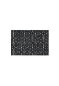 WECONhome Fußmatte Bossa Groove - Moderne rutschfeste Fußmatte - Fußmatte - silber grau