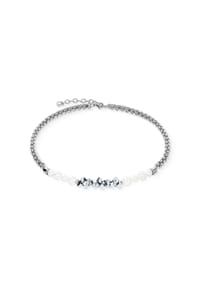 COEUR DE LION - Halskette Dancing Crystals Fusion - Weiß-Silber