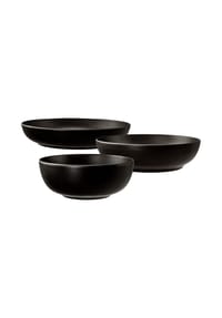 Seltmann Weiden Foodbowl-Set Liberty Velvet Black 3er Set schwarz - LIBERTY VELVET BLACK - schwarz