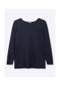 sheego - Longpullover - schwarz