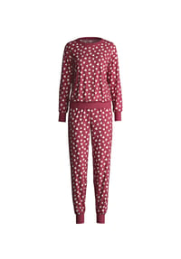 CALIDA - Damen Bündchen-Pyjama Cotton Special - dusty grey