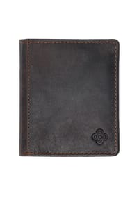 GALERIA - Brieftasche, Leder, Logo-Prägung - BROWN