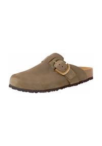 Tamaris - Leder Pantoletten - Olive