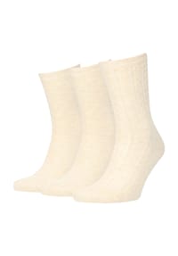 TOM TAILOR - Socken, 3er-Pack, Zopfmuster, für Damen - OCEAN