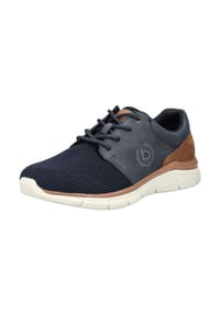 bugatti - Leder/Textil Sneaker - Dunkelblau