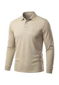 normani® - Herren Langarm Poloshirt Lyroe - Anthrazit