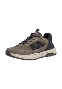 rieker - Lederimitat/Textil Sneaker - Braun/Schwarz