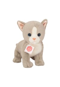 HERMANN Teddy COLLECTION® - Kuscheltier Babykatze, Katze, Grau, 24 cm - grau