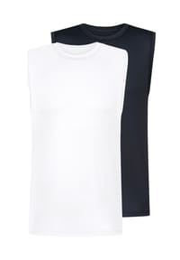 mey - Unterhemd / Tanktop 2er Pack Iconic Modal - Dunkelblau / schwarz