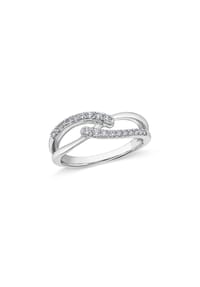 VANDENBERG - Damen Ring, 585er Weißgold, 20 Diamanten zus. ca. 0,25 Karat - Weißgold