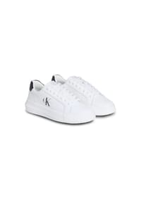 Calvin Klein - Sneaker, Leder, für Damen - 1WBRIGHT WHITE/B