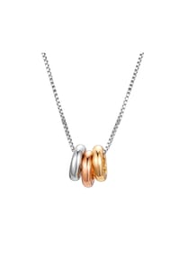 Luluandjane - Kette mit Anhänger tricolor - silber