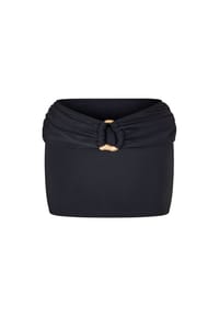 MODA MINX - Minirock mit tollem Schmuckelement - Black
