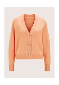 MADELEINE - Kurze Strickjacke - pfirsich