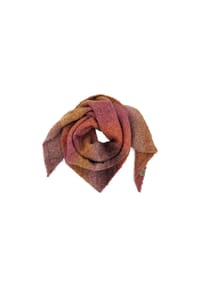 CAPO - Strickdreiecktuch, Farbverlauf - apricot