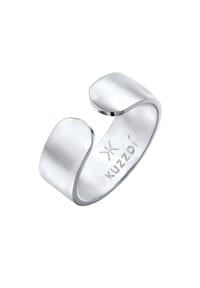KUZZOÍ - Ring Bandring Klares Design Offen 925 Silber - Gold