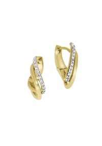 CELESTA® - Damen Creolen, 375er Gelbgold - gold