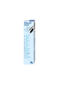 Pelikan - Füllhalter "Twist P457", M - SILBER, blau
