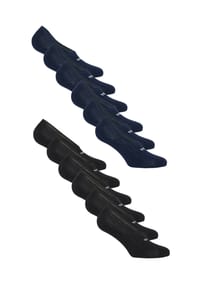FILA - Füßlinge Basic 12er-Pack mit rutschfester Silikonferse - Black-Navy